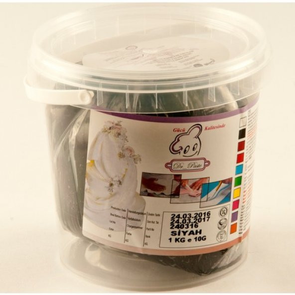 Dr Paste Şeker Hamuru 1 Kg - Siyah
