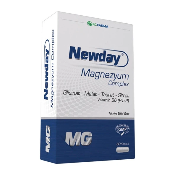 Newday Magnezyum Complex 60 Kapsül Yeni Ambalajlı 8681227011646