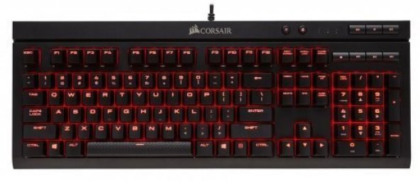 Corsair K68 CH-9102020-TR  Kırmızı Led Cherry MX Red Türkçe Mekanik Oyuncu Klavyesi