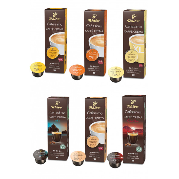 Tchibo Cafissimo Caffe Crema Kapsül Kahve Full Set 10 Lu 6 Paket