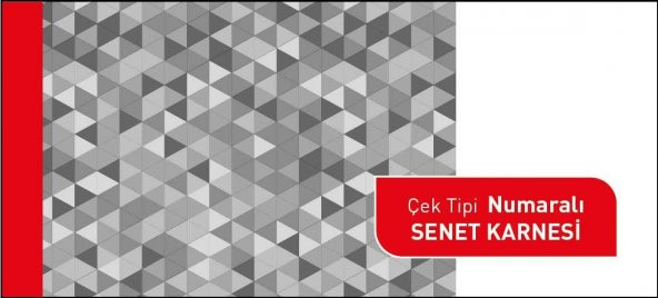 Senet Koçanı Numaralı 50 yp. "Çek Tipi"