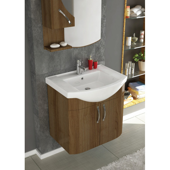 Olivin Etajerli Lavabo 65'lik Banyo Lavabosu - 1