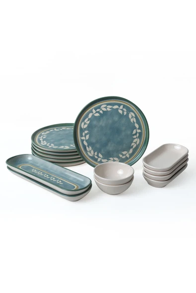 Keramika Berenice Kahvaltı Takımı 14 Parça 6 Kişilik 21730 - 8