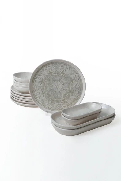 Keramika Groundlace Kahvaltı Takımı 14 Parça 6 Kişilik 21501 - 8