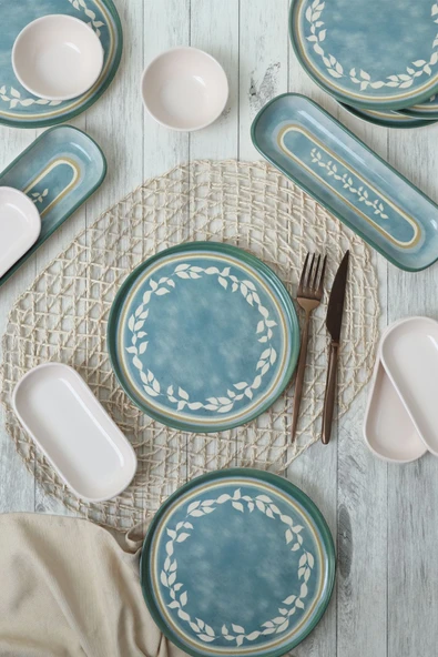 Keramika Berenice Kahvaltı Takımı 14 Parça 6 Kişilik 21730 - 6