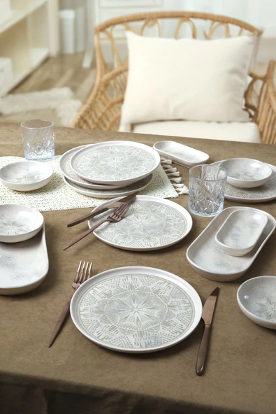 Keramika Groundlace Kahvaltı Takımı 14 Parça 6 Kişilik 21501 - 5