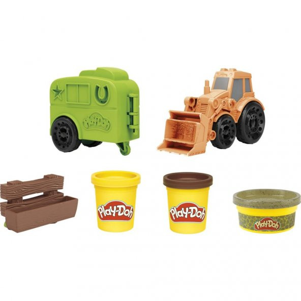 Play-Doh Çalışkan Traktör ve Römork F1012 - Lisanslı Ürün
