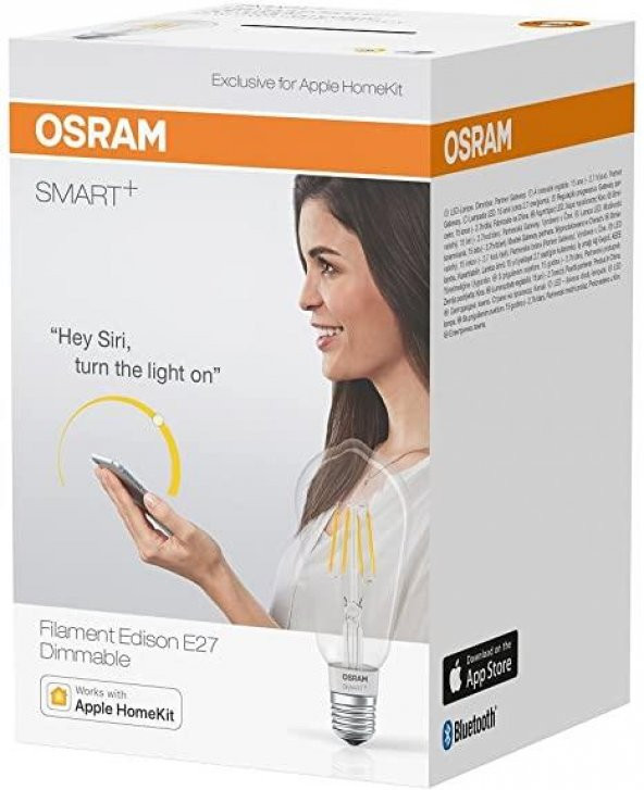Osram Smart+ Family Apple Homekit Flament Edison E27 Dimmable Ampul