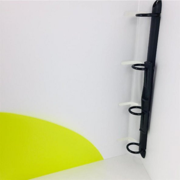 Önder Raınbow Colors 4 Halkalı Pvc Sarı 122-20 - Resim 2