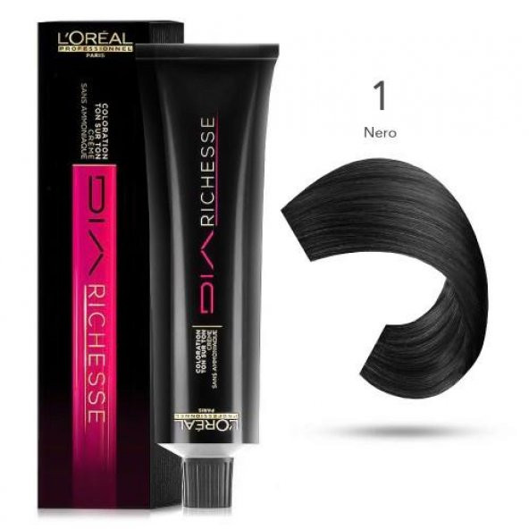 Loreal Dia Richesse 1 Siyah Saç Boyası 50ml