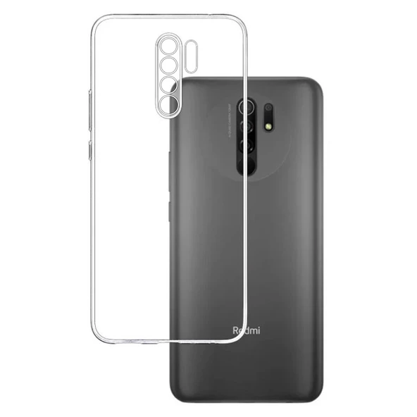 FitCase Xiaomi Redmi 9 Kılıf Kamera Korumalı Silikon Şeffaf Arka Kapak