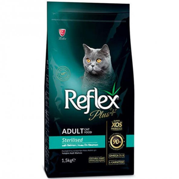 Reflex Plus Somonlu Kısırlaştırılmış Yetişkin Kedi Maması  1.5 Kg