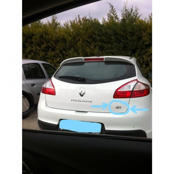 RENAULT MEGANE 3 FLUENCE CLIO IV BAGAJ DCI YAZISI    908894256R - 3