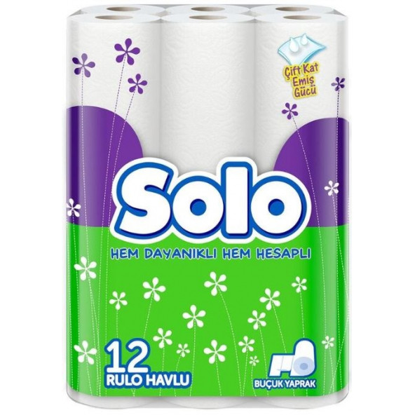 SOLO EMİCİ HESAPLI HAVLU 12 RULO - 1