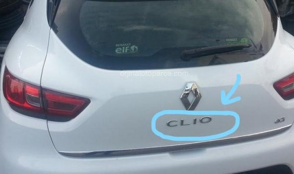 RENAULT CLIO IV  BAGAJ KAPUTU  CLIO YAZISI     908893003R - 2