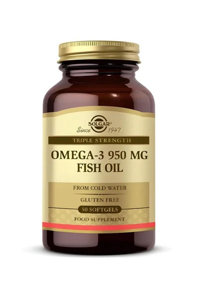 Solgar Omega 3 950 mg 100 Kapsül ürün görseli 1