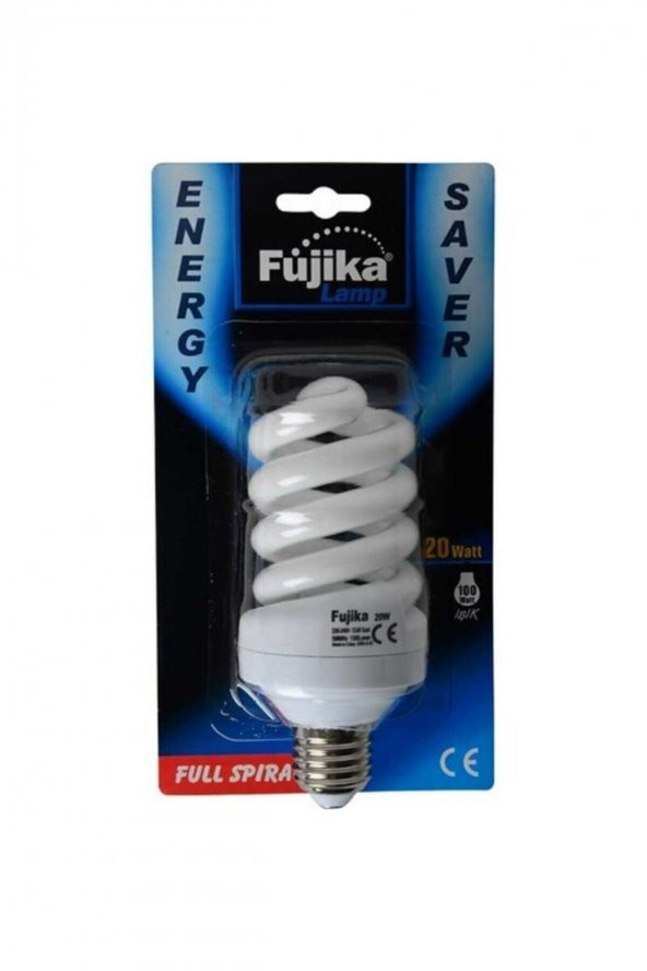 Beyaz Tasarruflu Ampul Spiral 20 Watt