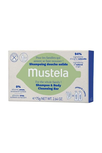 Mustela Şampuan ve Vücut Temizleme Barı 75 gr