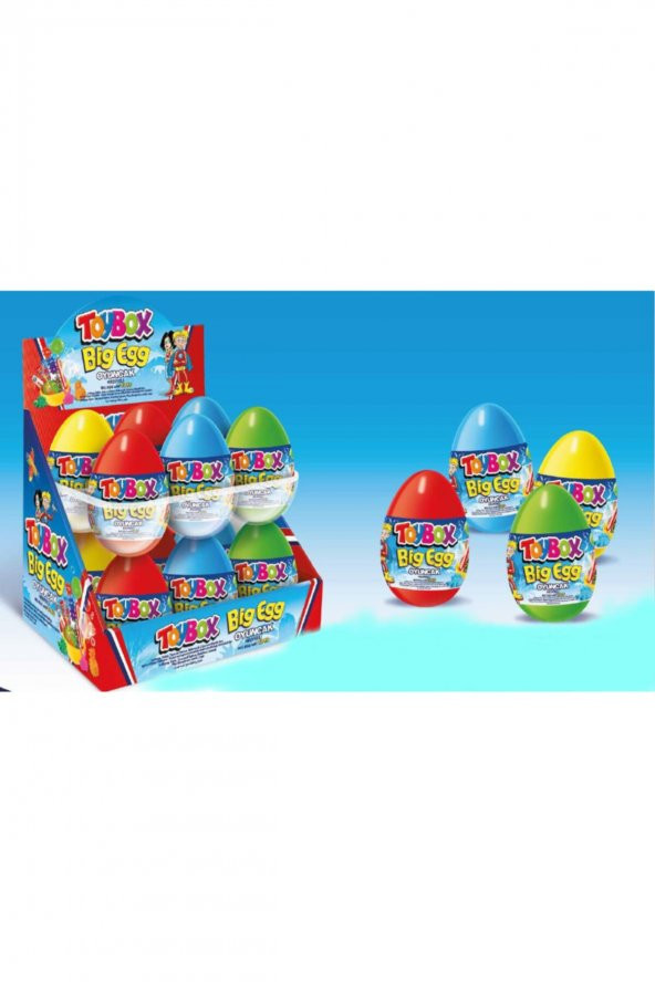 Big Egg Oyuncaklı Dev Süpriz Yumurta 12li - 1