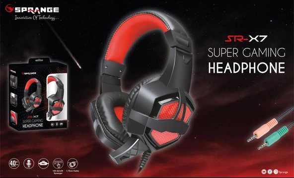Sprange SR-X7  Gaming Oyuncu Mikrofonlu Kulaklık - 2