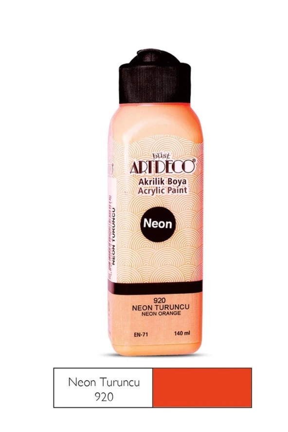 Artdeco Akrilik Boya 140 ml Fosforlu Turuncu
