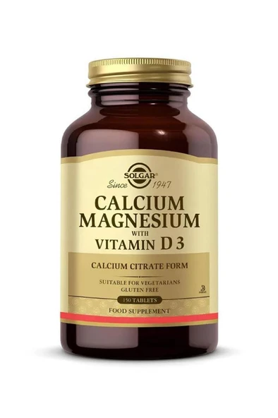 Solgar Calcium Magnesium Vitamin D3 150 Tablet ürün görseli 1