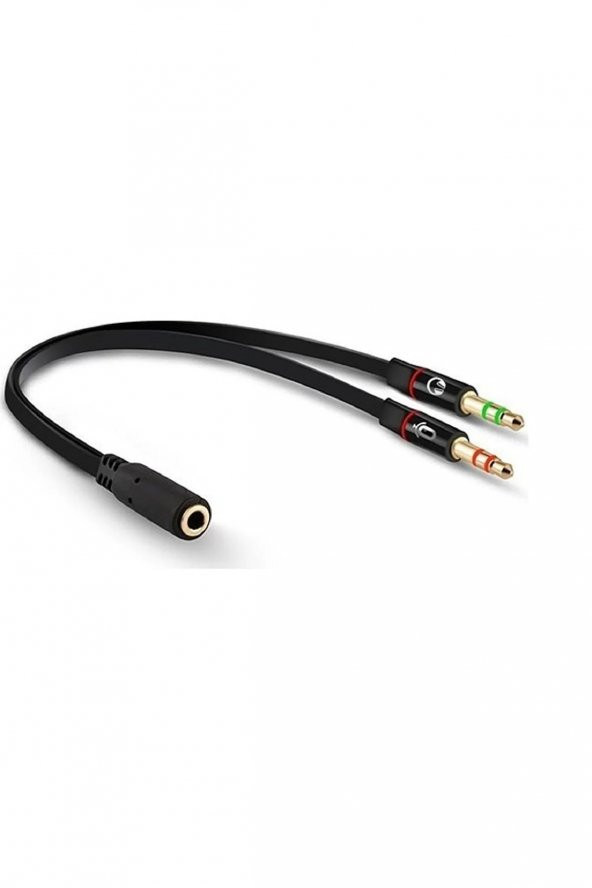 Kulaklık Mikrofon Ayırıcı Kablo 2x3.5 mm Stereo Kablo Pl-8815