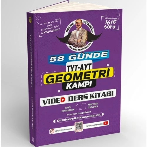 58 GÜNDE TYT AYT GEOMETRİ KAMPI VİDEO DERS KİTABI  BIYIKLI YAYIN