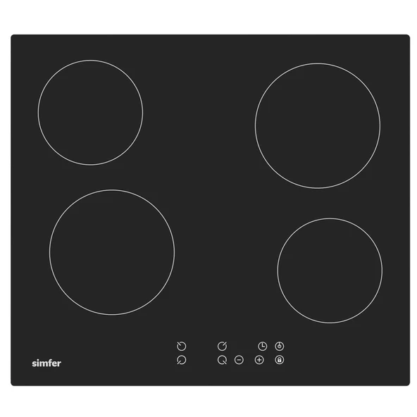 Simfer 3970 4e 60 cm Elektrikli Siyah Cam Ankastre - Resim 2