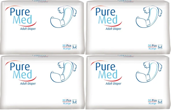 Puremed Hasta Bezi Bel Bantlı Tekstil Yüzey XL Extra Large 120 Adet (4PK*30) ürün görseli 1