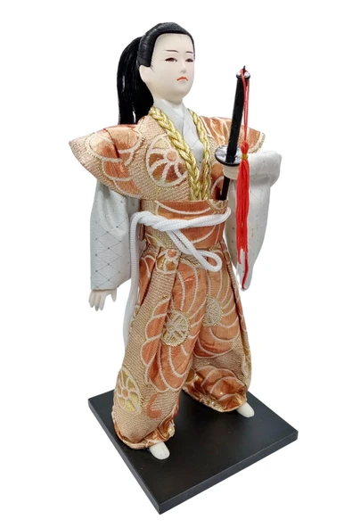 Geleneksel Japon Yakuza Ninja Bebek Kabuki Biblo 30 cm No.3 - 7