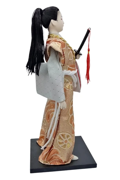 Geleneksel Japon Yakuza Ninja Bebek Kabuki Biblo 30 cm No.3 - 10
