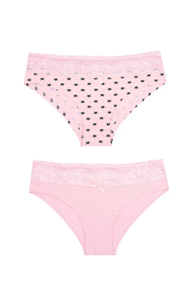 Pudra Dantelli 2li Hipster Külot ürün görseli 1