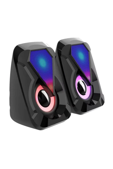 HADRON HD6054 Rgb Ledli 1+1 Bilgisayar Hoparlörü - 3