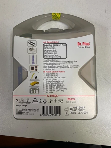 Dr Plus Tamir ve İlk Yardım Kiti Bisiklet Minikit 36Parça - 2