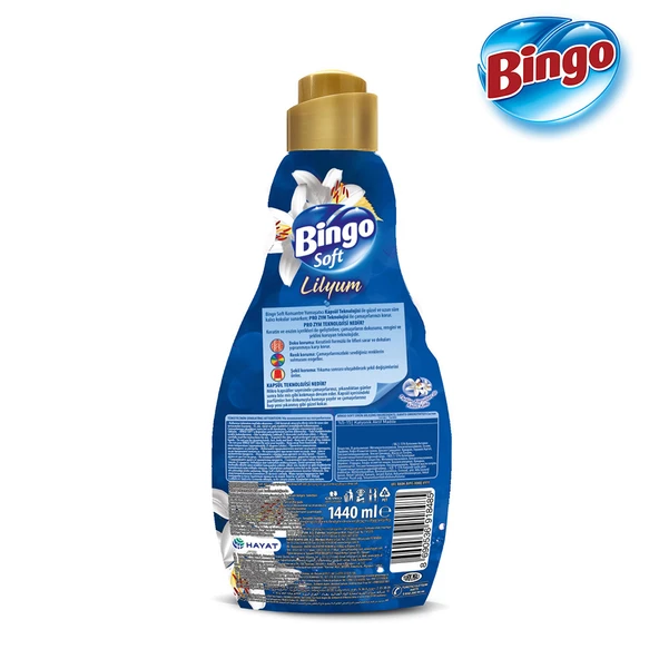 Bingo Soft Konsantre Çamaşır Yumuşatıcısı Lilyum 1440 ml X 6 Adet - 4