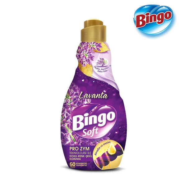 Bingo Soft Konsantre Çamaşır Yumuşatıcısı Lavanta 1440 ml X 4 Adet - 3