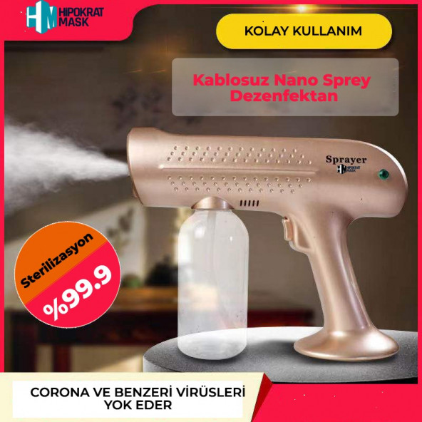 HİPOKRAT MASK DEZENFEKSİYON SPREY MAKİNASI NANO TEKNOLOJİ