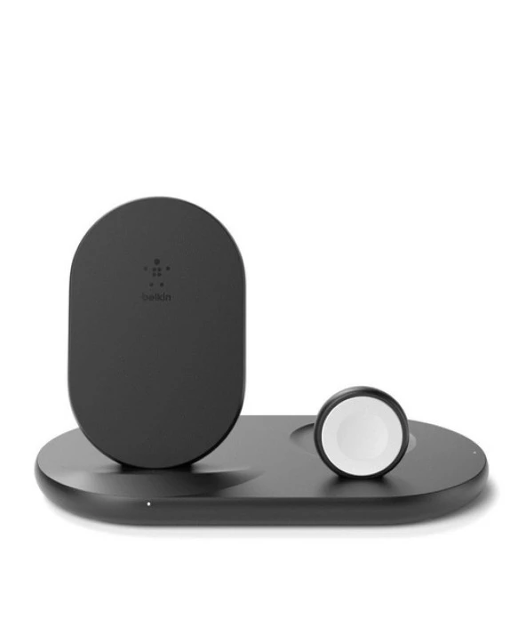 Belkin 3-in-1 Apple Ürünleri için Kablosuz Şarj Cihazı-Siyah