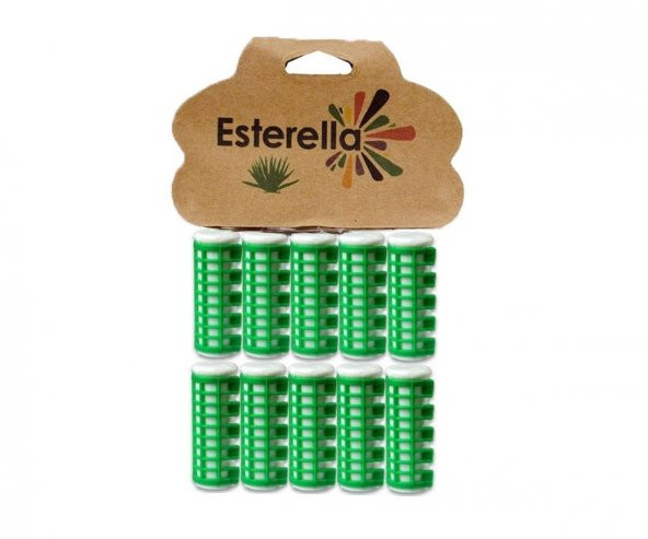 Esterella Isıtmalı Bigudi - Yeşil