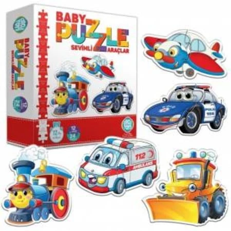 Circle Toys Baby Puzzle Sevimli Araçlar