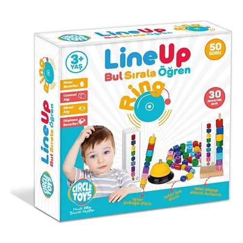 Circle Toys Line Up Ring İpe Boncuk Dizme Yerli Üretim