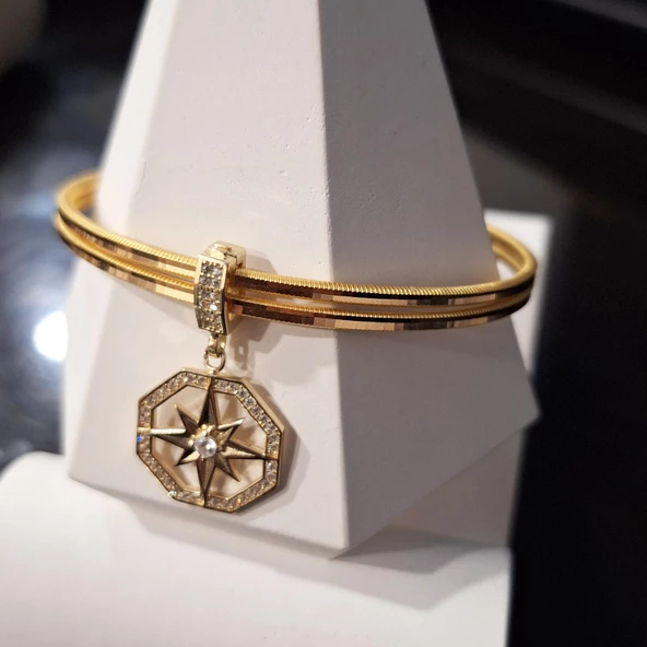 Charm Ajda Kuzey Yıldızı Altın Bilezik Ziynet Gold ZG2123 - 1