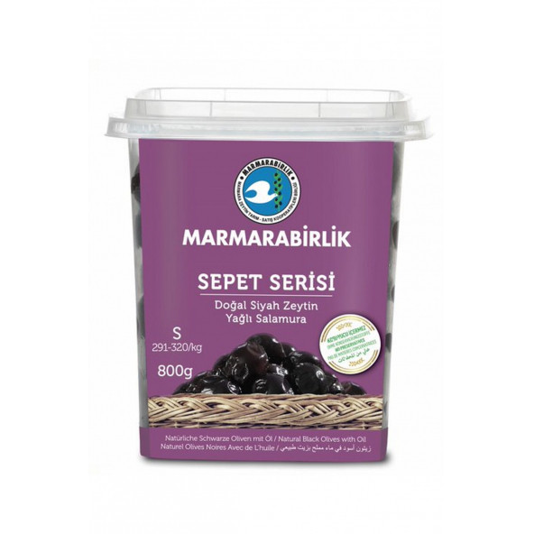Marmarabirlik Hususi Siyah Zeytin 800 gr