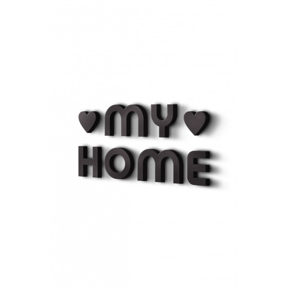 My Home Yazısı Duvar Ahşap Dekor - 2