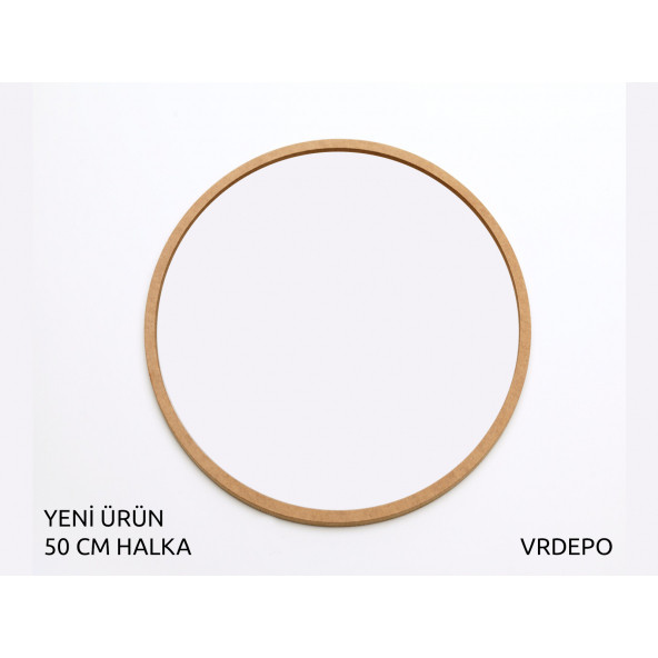 50cm vidasız kasnak (YENİ ÜRÜN) ham mdf düş kapanı halkası