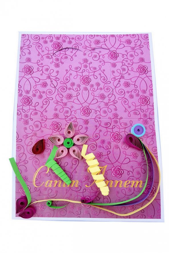 Anneler Günü Quilling Tablo Tasarım Seti - 5