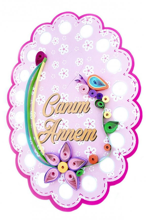 Anneler Günü Quilling Askılı Kart Tasarım Seti - 2