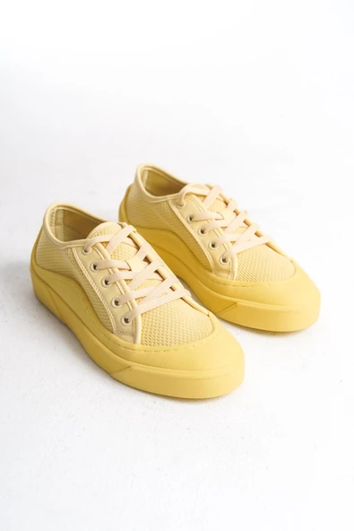 Kadın Bağcıklı Günlük Sneaker Tam Kalıp Rahat Spor Ayakkabı - Resim 12