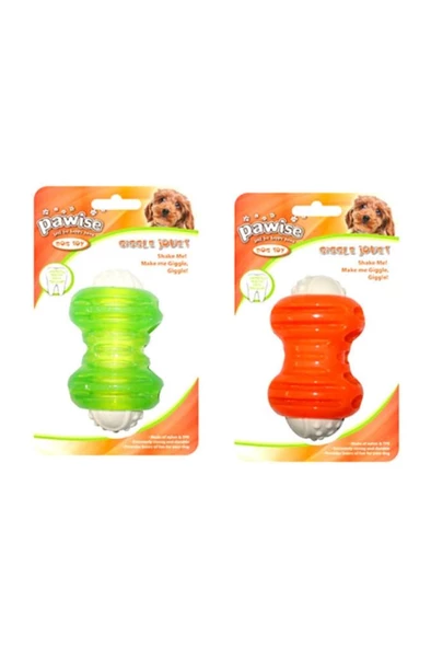 Pawise Giggle Jouet Sesli Kauçuk Kemik Köpek Oyuncağı 12 cm - Resim 2